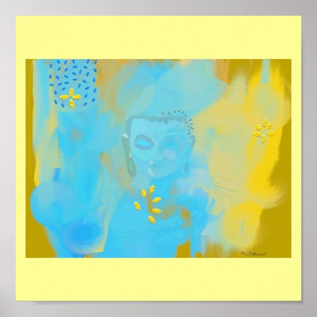 Póster buddha azul (Frente)