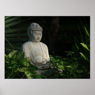 Póster Buddha en el pensamiento