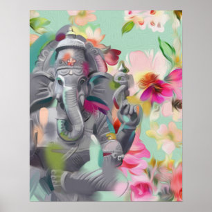 Póster Buddha Ganesha Art print poster