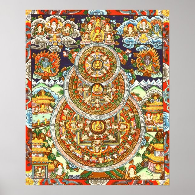 Póster Buddha Mandalas Poster (Frente)