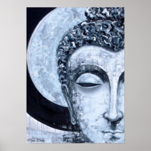 Póster Buddha Moon - Nicole Whitty Art