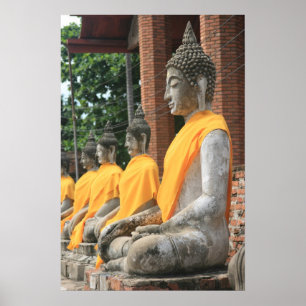 Póster Buddha statues Poster