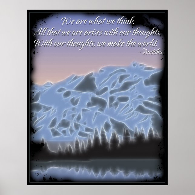 Póster Buddha We Are What We Think Poster (Frente)