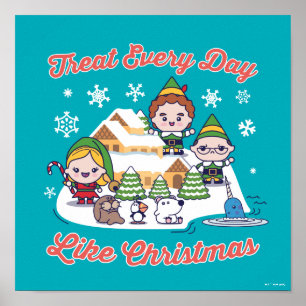 Póster Buddy the Elf Chibi Graphic