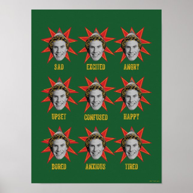 Póster Buddy the Elf | Emociones (Frente)