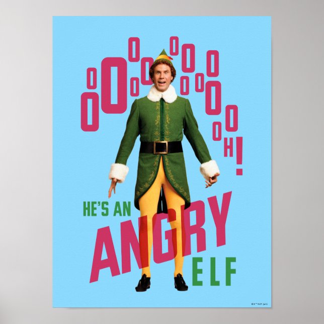 Póster Buddy the Elf | Es un elfo enojado (Frente)