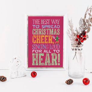 Póster Buddy the Elf Navidades Cheque