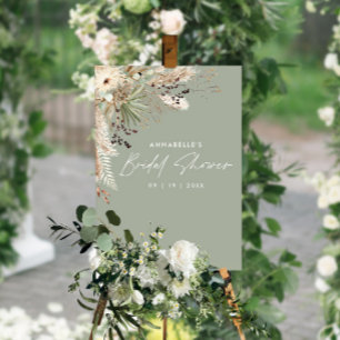 Póster Budget Brigada pampas pasto elegante moderno