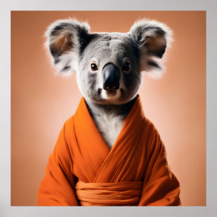 Póster Budista Koala