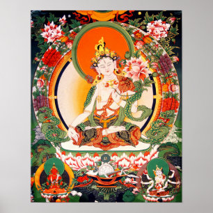 Poster budista tibetano del arte