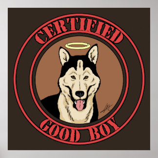 Póster Buen Chico Certificado