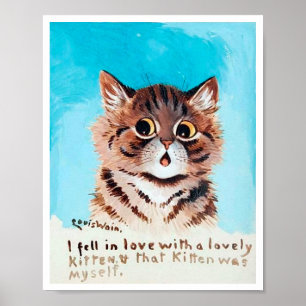 Póster Buen Gatito, Louis Wain