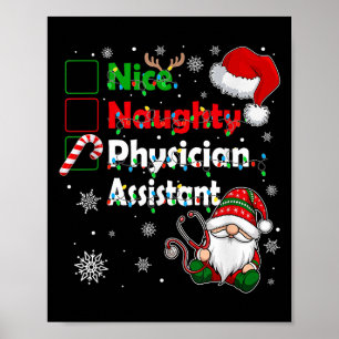 Póster Buen Navidad travieso Gnome Pa G