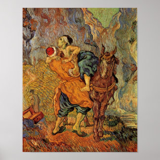 Póster Buen samaritano (después de Delacroix), Vincent va