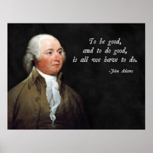 Póster Buena cita de John Adams