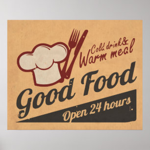 Póster Buena comida