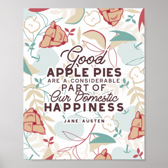 Póster Buena cotización de Apple Pies (Frente)