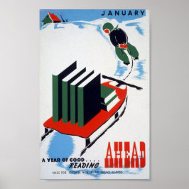 Póster Buena lectura por delante