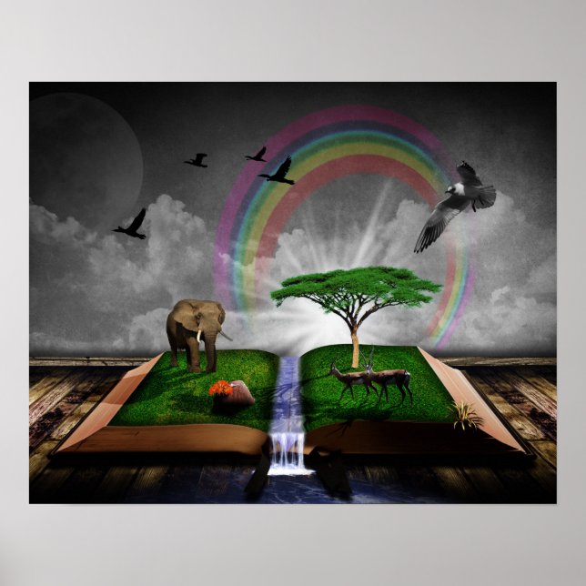 Póster BUENA LECTURA POSTERS: Leyendo maravillas (Frente)