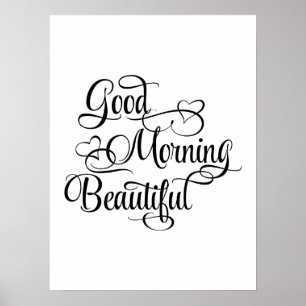 Póster Buena mañana hermosa - poster inspirador