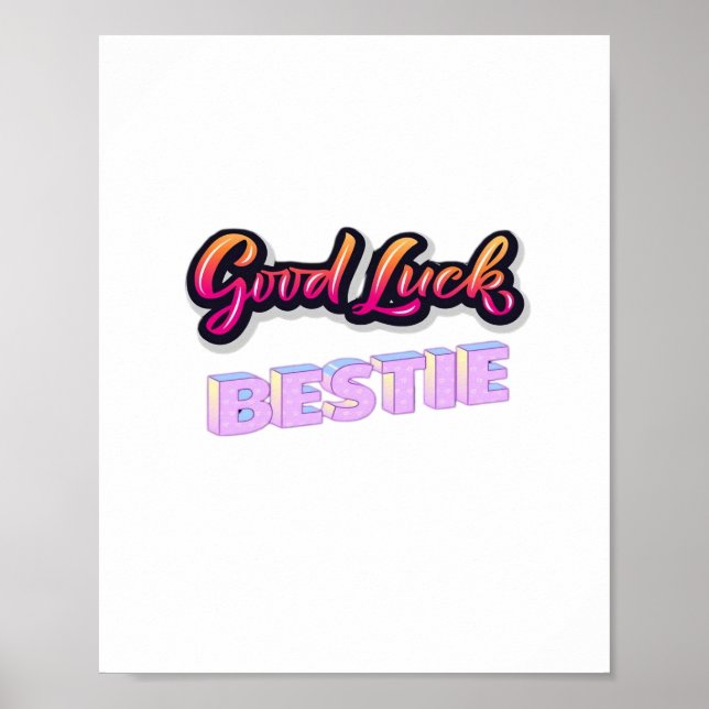 Póster Buena suerte Bestie (Frente)
