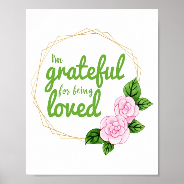 Póster buenas citas positivas para la autoaceptación (Frente)