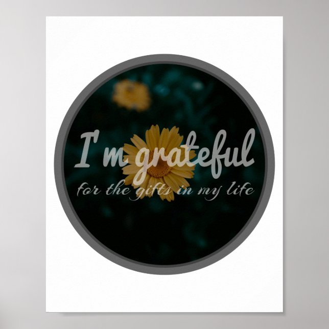 Póster buenas frases de vibración para motivación e inspi (Frente)