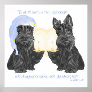 Póster Buenas noches Scotties