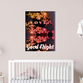 Póster Buenas Noches Te Amo Dulces Sueños