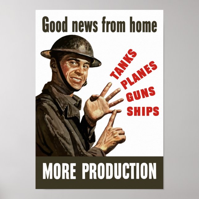 Póster Buenas noticias desde casa - Propaganda de la Segu (Frente)