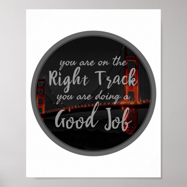 Póster buenas vibraciones citas inspiradoras para la moti (Frente)