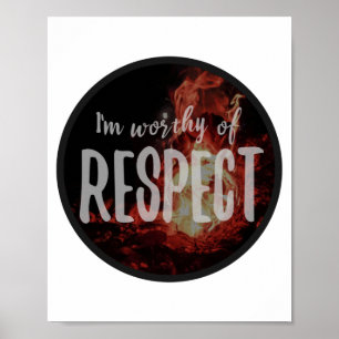 Póster buenas vibraciones diciendo amor propio, autoacept