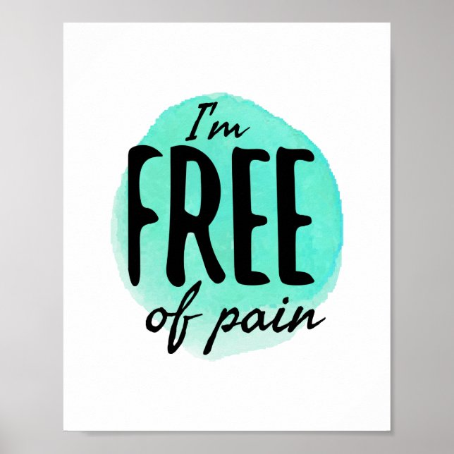 Póster buenas vibraciones motivacionales para los trabaja (Frente)