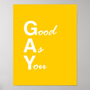 PÓSTER BUENO COMO USTED GAY