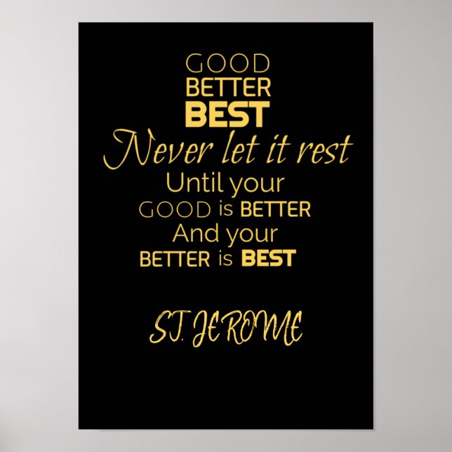 Póster Bueno, Mejor, Mejor Poster (Frente)