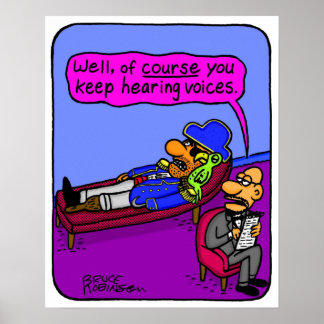 Póster Bueno, por supuesto que escuchas voces