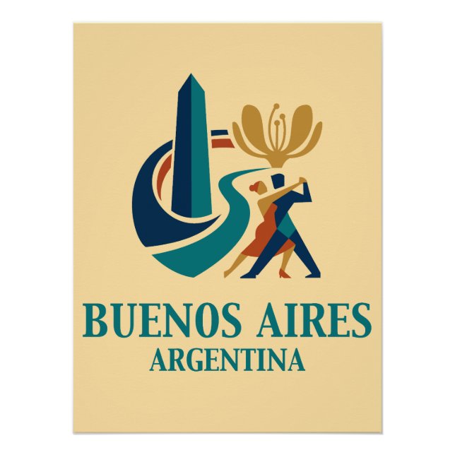 Póster Buenos Aires Argentina (Anverso)