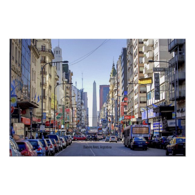 Póster Buenos Aires, Argentina (Anverso)