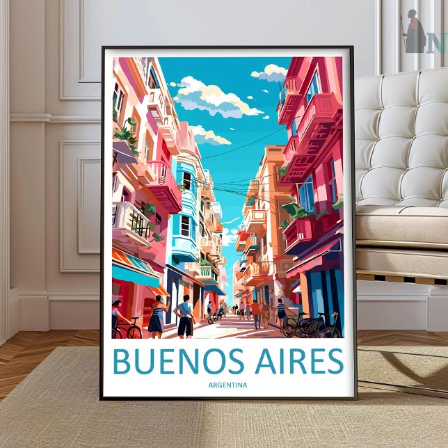 Póster Buenos Aires Travel Print Wall Art Buenos Aires Wa (Subido por el creador)