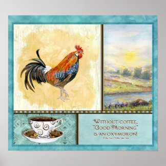 Póster Buenos días, café.