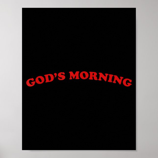 Póster Buenos días dios religioso  (Frente)