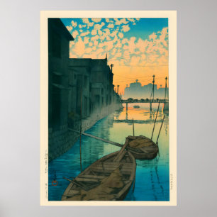 Póster Buenos días en Onegishi por Kawase Hasui