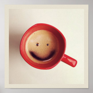 Póster Buenos días feliz poster del café