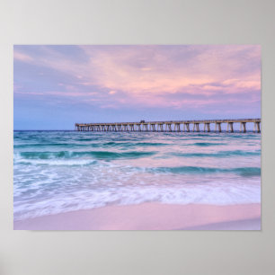 Póster Buenos días Navarre Beach Pier