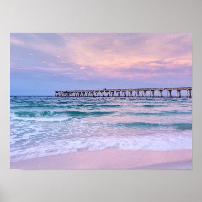 Póster Buenos días Navarre Beach Pier (Frente)
