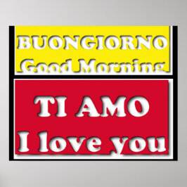 Póster Buenos días, te amo