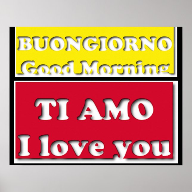 Póster Buenos días, te amo (Frente)