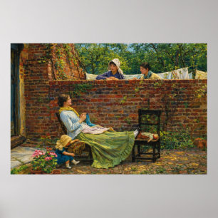 Póster Buenos vecinos de John William Waterhouse