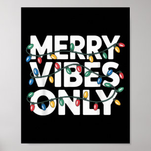 Póster Buenos Vibes Solamente Navidades Saludan A Los Ale