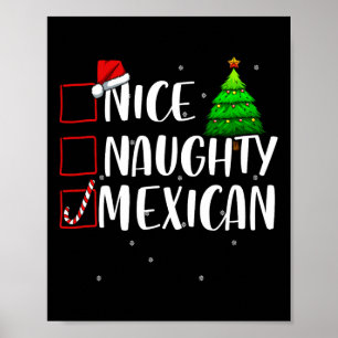 Póster Buenos y tristes Navidades mexicanos a la cabeza